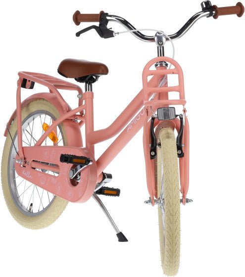 AMIGO Bella 20" Girls Bike Kids Bicycle with Back - Pedal Coaster Brake & Front Carrier - Afanaya
